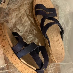Crocs wedge sandal size 9